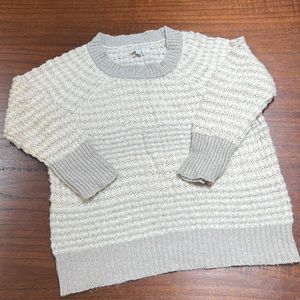 Loft striped sweater size l